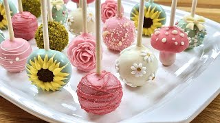 Cake Pops SIMPLE Decorations Recipe [upl. by Irbmac]