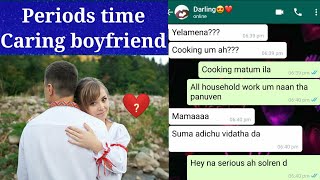 Periods time caring boyfrined cute watsapp chat FANTASTICCHATT [upl. by Wittie]