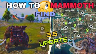 How to find mammoth 🦣 in 35 pubg update 😸pubgmobile tipsandtricks [upl. by Zimmerman872]