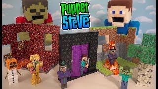 Minecraft Overworld Biome Playsets Action Figure Nether Birch Forest Exclusive Jazwares Unboxing [upl. by Parrnell]