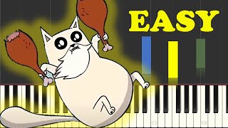 Exploding Kittens Theme Song Piano Tutorial [upl. by Smitty]