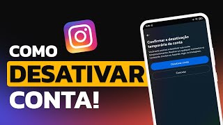 Como DESATIVAR CONTA do INSTAGRAM TEMPORARIAMENTE em 2024 [upl. by Odlabso]