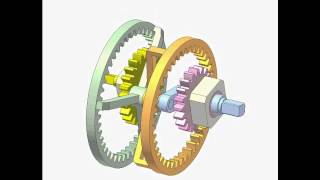 4gear planetary mechanism E [upl. by Niel]