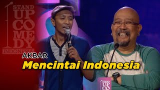 STAND UP COMEDY  KOCAK Akbar  Mencintai Indonesia [upl. by Ahsitram]