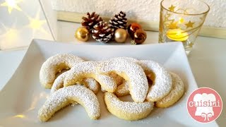 VANILLEKIPFERL Rezept  Plätzchen Weihnachtskekse Backen  einfach selber machen amp formen  CUISINI [upl. by Christoforo136]