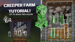 Minecraft CreeperGunpowder Farm Tutorial for 120  Java Only [upl. by Devine487]