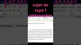 Méthodologie philosophique sujet de type1 philosophy philosophie [upl. by Mareld]