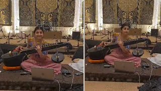 Veena Srivani Rehearsals At Anant Ambani Radhika Merchant Wedding  Manastars [upl. by Aleacem]