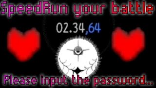 unitaleCYF speedrun your battle 023464 on android password method  undertale speedrun [upl. by Tima313]