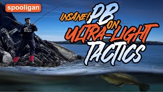 Spooligan Fishing  Insane PB on UltraLight Tactics  West Wales Sea Fishing [upl. by Wedurn]