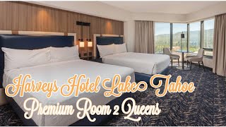 Harveys Hotel Lake Tahoe  Premium Room Tour [upl. by Ylrebmic]