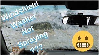 Windshield Washer Fluid Not Coming Out System Diagnosis [upl. by Eneloc]