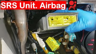 AIRBAG Indicator ON How to Remove SRS Unit for Reset After Crash HONDA Alarma Airbag en el Panel [upl. by Wiencke908]