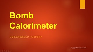 Bomb Calorimeter [upl. by Enirolf]