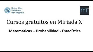 Cursos gratis MatemáticasEstadísticaProbabilidad [upl. by Melvena]