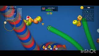 worms zone io hack mod gameplay [upl. by Iinden]