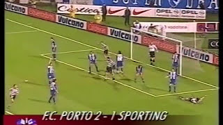 Porto  2 x Sporting  1 de 20002001 Taça Portugal [upl. by Irahc]