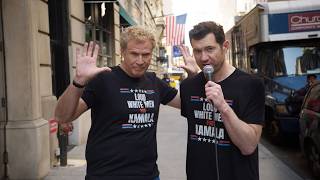 Billy on the Street with Will Ferrell Loud White Men For Kamala Harris [upl. by Einaled]