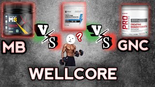 CREATINE💧Wellcore VS Mb VS Gnc creatine creatinemonohydrate [upl. by Shaefer183]