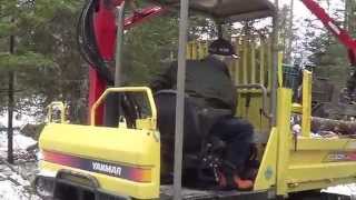 YANMAR C30R F TRANSPORTEUR A BOIS PORTEUR [upl. by Htur]