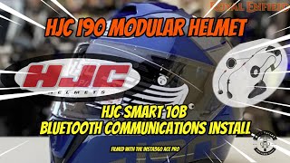 HJC i90 Helmet amp Installing SMART HJC 10B Communications System [upl. by Ungley881]