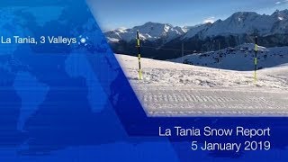 La Tania Snow Report lataniacouk 05 Jan 2018 [upl. by Takeshi]