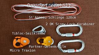 Petzl Secours CrevasseSpaltenbergungskit  Teil 1  31 Flaschenzug [upl. by Ettigdirb994]