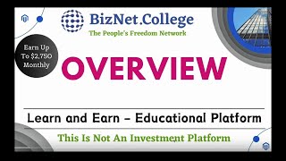 BizNet College The New Financial System Ran By The People [upl. by Aztiley434]