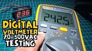 Digital Voltmeter 220VAC Versus Fluke18 True RMS Testing [upl. by Beard]