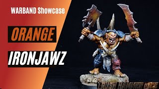 Warband  Army showcase orange Ironjawz for Warcry [upl. by Eneg]