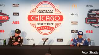 Ty Gibbs Kyle Larson quotHad a Blastquot Racing Shane van Gisbergen in Chicago [upl. by Thebault]