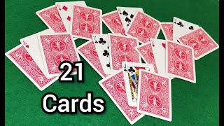 Self Working 21 Card Math Card Trick Explained [upl. by Yrennalf698]