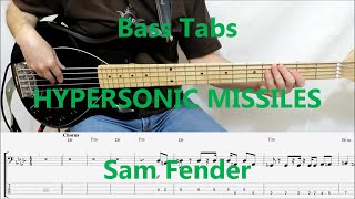 Sam Fender  Hypersonic Missiles BASS COVER TABS [upl. by Spillihp757]