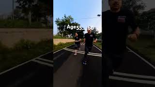 Marathon runner couple marathoner marathoner athlete longdistancerunner viralvideo runner [upl. by Nyrroc]