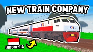 Creating a NEW TRAIN Company in INDONESIA in Roblox [upl. by Sternberg]