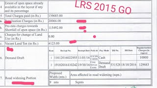 telangana LRS charge calculation open space  regularization  land conversion nala penalty charges [upl. by Eilyab]