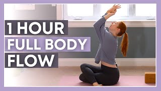 1 hour Yoga for Flexibility  60 min Spacious Yoga Flow [upl. by Arayk114]