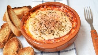 Queso Provolone con Tomate al Horno  Recetas de aperitivo fáciles [upl. by Crofton]