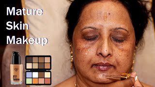 Makeup On Mature SkinPigmentation Skin Makeup Aged Skin Makeup Step by Step Party Makeup [upl. by Aned797]