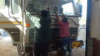 Auto Glass Repair  Tata Truck 1312 Front Windscreen Replacement  Star Glass House Ahmedabad [upl. by Hembree]