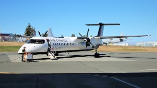 Full flight  Air Canada Express  Jazz Dash 8 Q400  AC8319 Vancouver to Comox CGGNF [upl. by Atinav249]