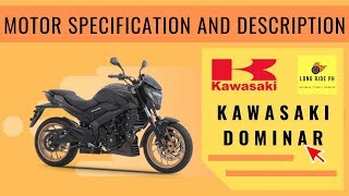 KAWASAKI DOMINAR 400 SPECIFICATION AND DETAILS MOTOSPECS [upl. by Lucias]