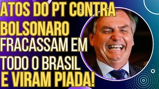 NINGUÉM FOI manifestações petistas pela prisã0 de Bolsonaro fracassam e viram piada [upl. by Tootsie]