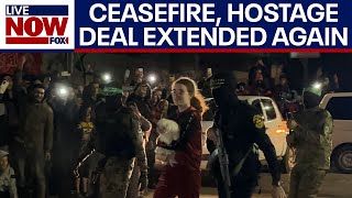 Israel Hamas extend ceasefire hostage deal minutes before it was set to expire  LiveNOW from FOX [upl. by Amaso]