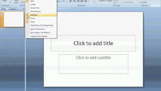 Learn Computer in Hindi  Opening Microsoft Powerpoint 2007 [upl. by Sivraj]