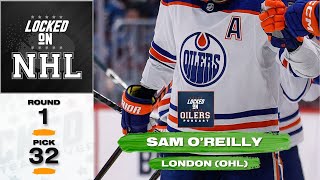 Edmonton Oilers Draft Sam O’Reilly in 2024 NHL Draft [upl. by Jandy]