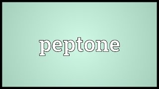 Peptone Meaning [upl. by Enilehcim773]