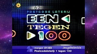 Nederland 2 promo Postcodeloterij 1 tegen 100 23062002 [upl. by Nabetse]