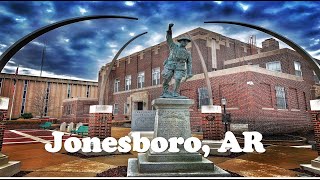 Jonesboro AR  A 4K City Walking Tour [upl. by Orlov]