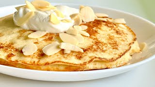 Rezept für Pfannkuchen ohne Mehl Gesundes Diätfrühstück mit 3 Zutaten [upl. by Sherry]